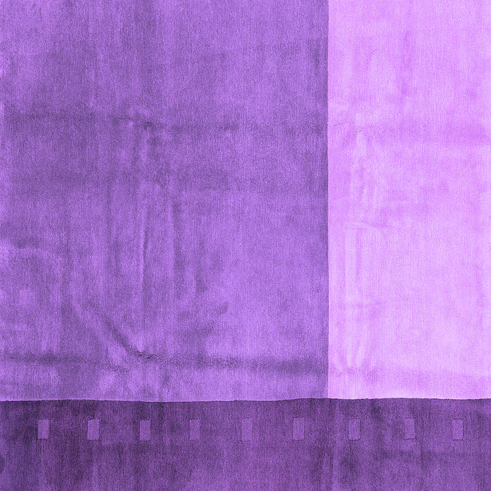 Square Machine Washable Abstract Purple Modern Area Rugs, wshabs3069pur