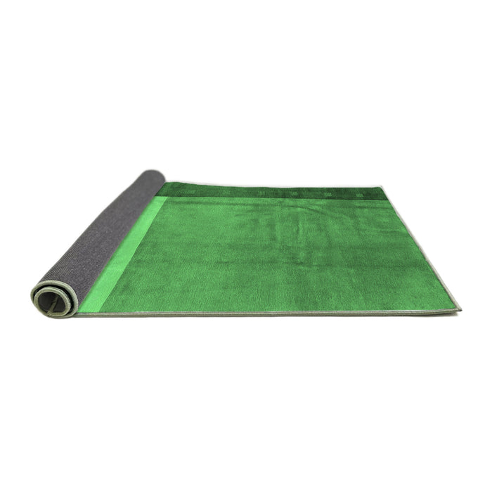 Sideview of Abstract Emerald Green Modern Rug, abs3069emgrn