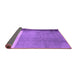 Sideview of Abstract Purple Modern Rug, abs3069pur