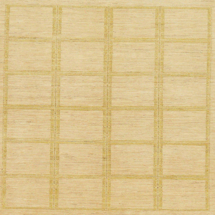 Square Machine Washable Abstract Orange Rug, wshabs306