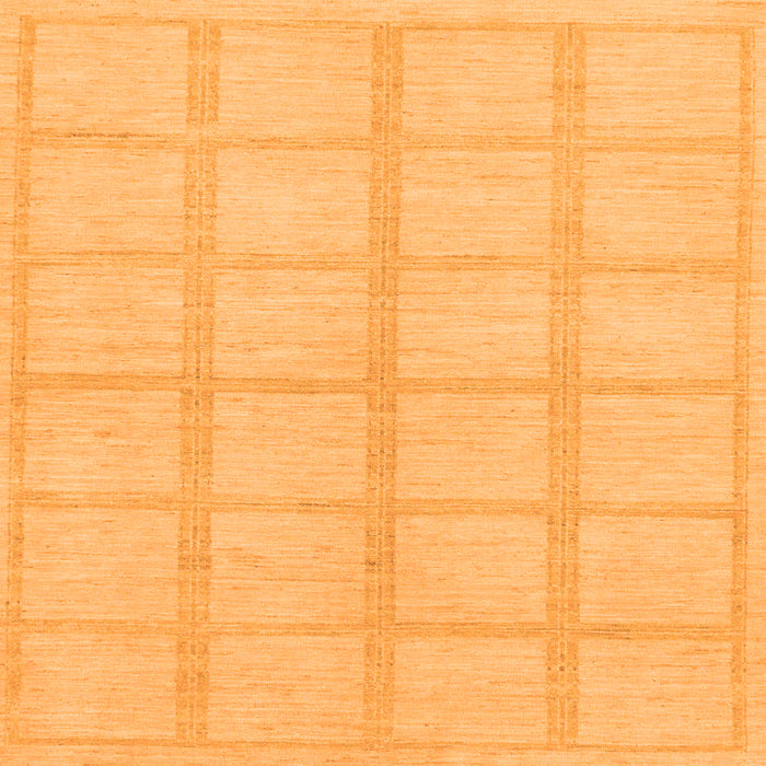 Square Machine Washable Solid Orange Modern Area Rugs, wshabs306org