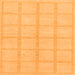 Square Machine Washable Solid Orange Modern Area Rugs, wshabs306org