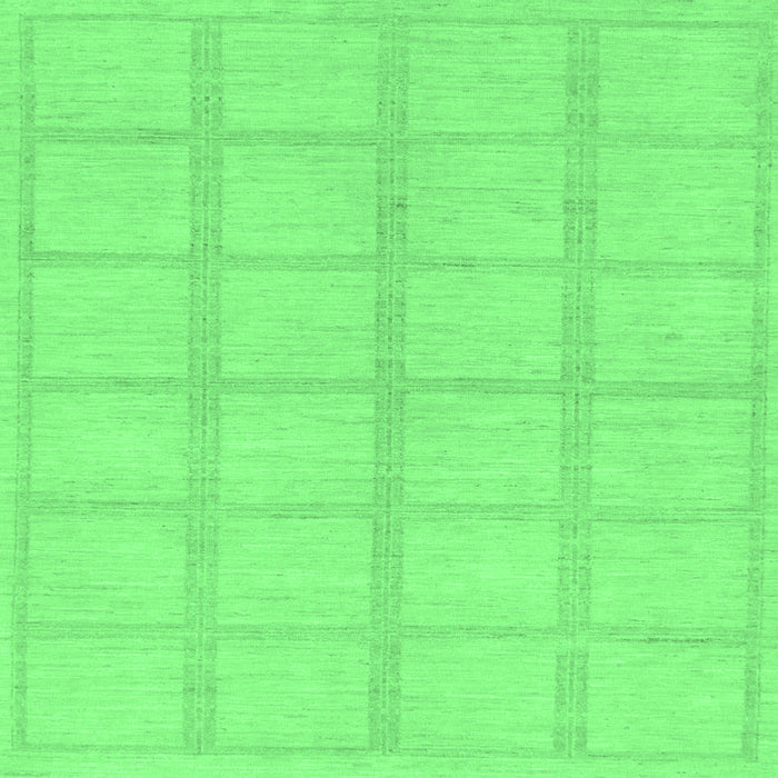 Square Machine Washable Solid Emerald Green Modern Area Rugs, wshabs306emgrn