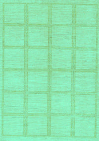 Solid Turquoise Modern Rug, abs306turq