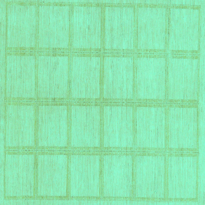 Square Machine Washable Solid Turquoise Modern Area Rugs, wshabs306turq