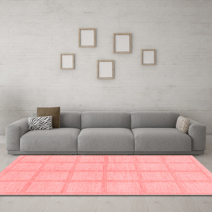 Modern Red Washable Rugs