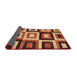 Sideview of Abstract Red Modern Rug, abs307