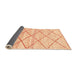 Sideview of Solid Orange Modern Rug, abs3070org