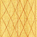 Square Solid Yellow Modern Rug, abs3070yw