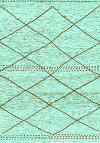 Solid Turquoise Modern Rug, abs3070turq