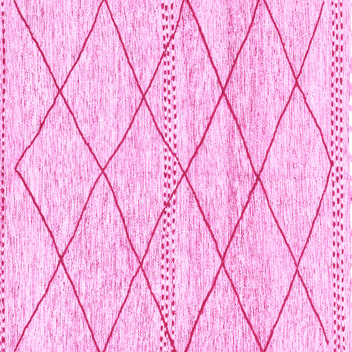 Square Solid Pink Modern Rug, abs3070pnk