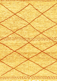 Solid Yellow Modern Rug, abs3070yw