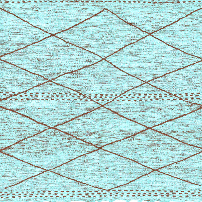 Square Machine Washable Solid Light Blue Modern Rug, wshabs3070lblu