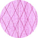 Round Solid Purple Modern Rug, abs3070pur