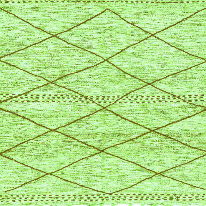 Square Machine Washable Solid Green Modern Area Rugs, wshabs3070grn
