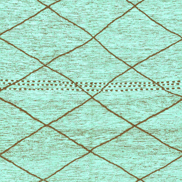 Machine Washable Solid Turquoise Modern Area Rugs, wshabs3070turq