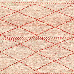 Square Machine Washable Abstract Orange Rug, wshabs3070
