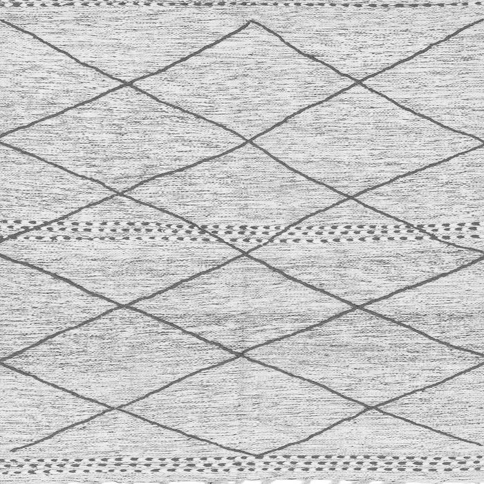 Square Machine Washable Solid Gray Modern Rug, wshabs3070gry