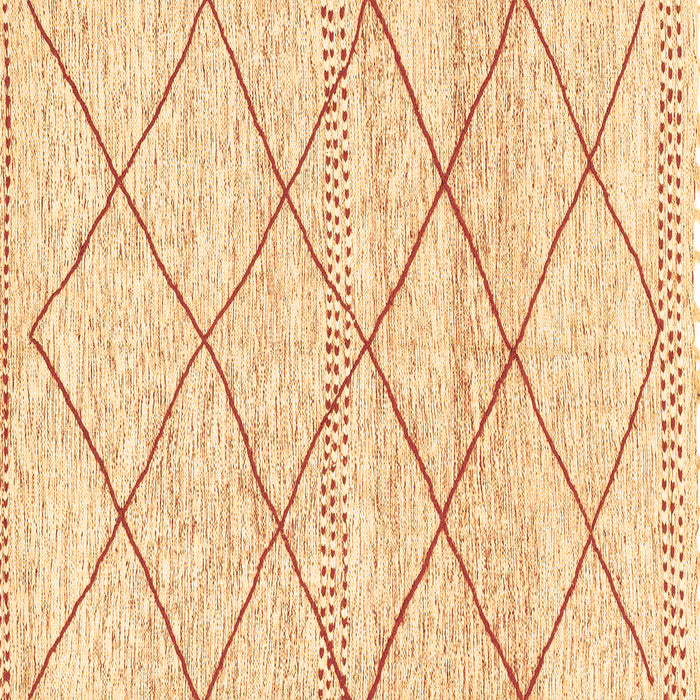 Square Machine Washable Solid Brown Modern Rug, wshabs3070brn