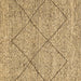 Square Abstract Brown Modern Rug, abs3071brn