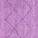 Square Machine Washable Abstract Purple Modern Area Rugs, wshabs3071pur