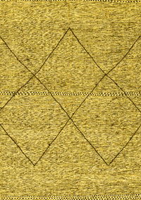 Abstract Yellow Modern Rug, abs3071yw