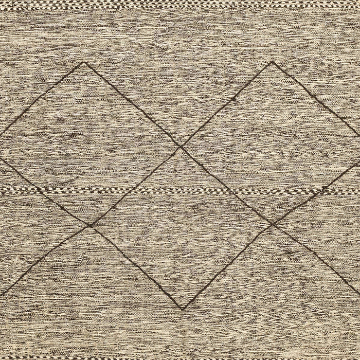 Square Abstract Golden Blonde Gold Modern Rug, abs3071