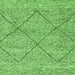 Square Abstract Green Modern Rug, abs3071grn