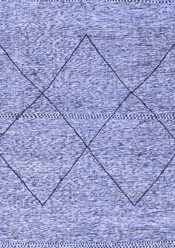 Abstract Blue Modern Rug, abs3071blu