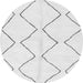 Round Solid Gray Modern Rug, abs3072gry