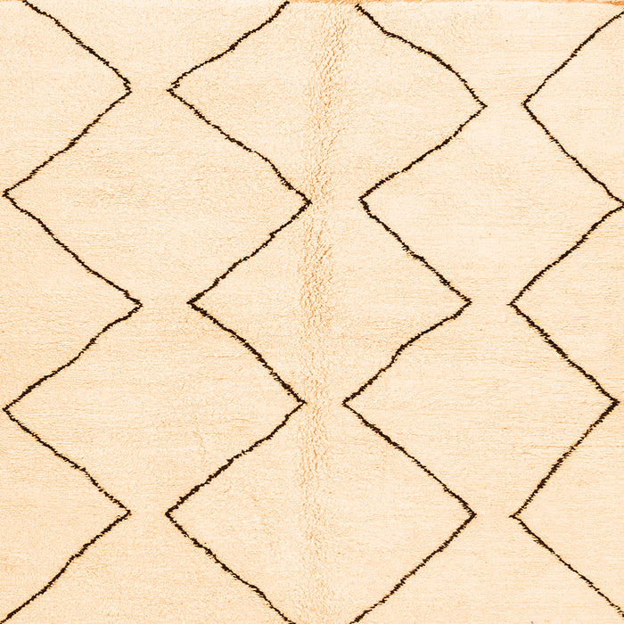 Square Machine Washable Solid Orange Modern Area Rugs, wshabs3072org