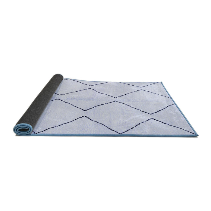 Sideview of Solid Blue Modern Rug, abs3072blu
