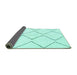 Sideview of Solid Turquoise Modern Rug, abs3072turq