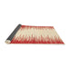 Sideview of Abstract Bright Orange Solid Rug, abs3073