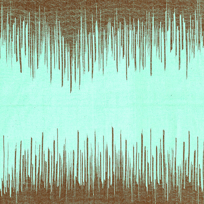 Square Solid Turquoise Modern Rug, abs3073turq