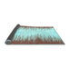 Sideview of Solid Light Blue Modern Rug, abs3073lblu