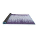 Sideview of Solid Blue Modern Rug, abs3073blu