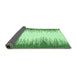 Sideview of Solid Emerald Green Modern Rug, abs3073emgrn