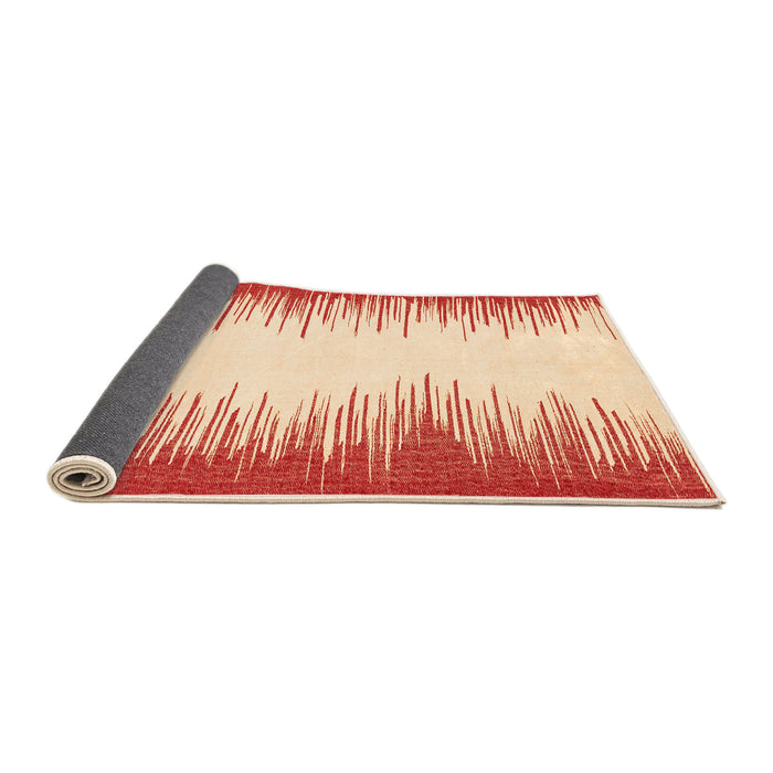 Sideview of Solid Orange Modern Rug, abs3073org