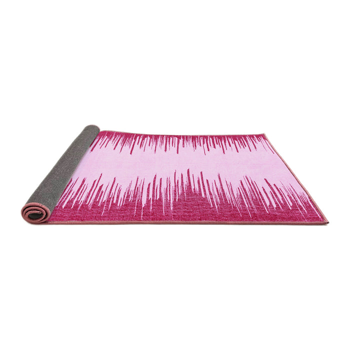 Sideview of Solid Pink Modern Rug, abs3073pnk