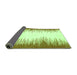 Sideview of Solid Green Modern Rug, abs3073grn