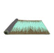 Sideview of Solid Turquoise Modern Rug, abs3073turq