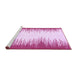 Sideview of Machine Washable Solid Purple Modern Area Rugs, wshabs3073pur