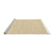Sideview of Machine Washable Abstract Khaki Gold Rug, wshabs3074