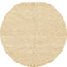 Round Abstract Khaki Gold Solid Rug, abs3074