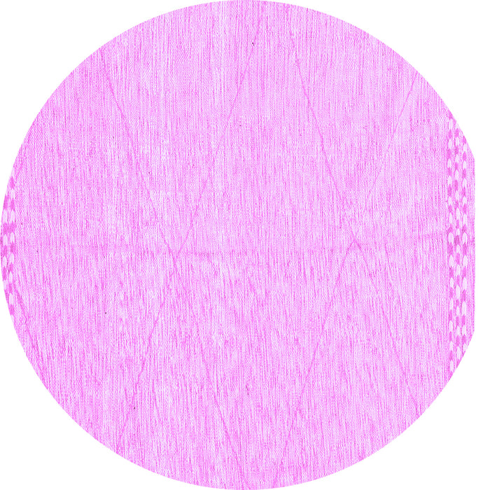 Round Solid Purple Modern Rug, abs3074pur