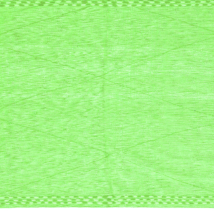 Square Machine Washable Solid Green Modern Area Rugs, wshabs3074grn
