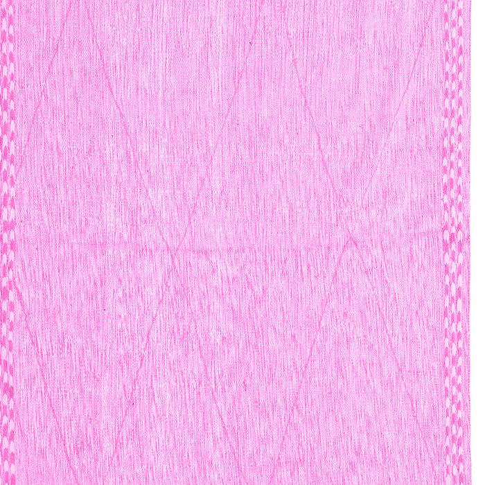 Square Machine Washable Solid Pink Modern Rug, wshabs3074pnk