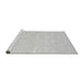 Sideview of Machine Washable Solid Gray Modern Rug, wshabs3074gry