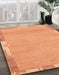 Machine Washable Abstract Orange Rug in a Family Room, wshabs3075